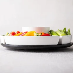 KSP Carousel Porcelain Serving Set - Set of 6 (White)