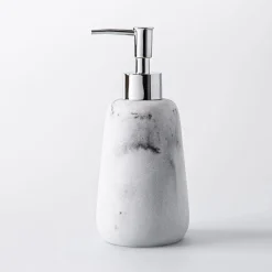 KSP Carrara Marble Resin Soap Pump (Grey/White)