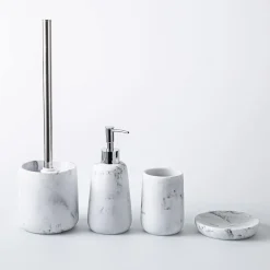 KSP Carrara Marble Resin Soap Pump (Grey/White)