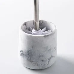 KSP Carrara Marble Resin Toilet Brush (Grey/White)