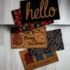 KSP Casual 'Hello' Coir Doormat (Black)