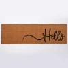 KSP Casual 'Hello' Coir Double Doormat (Natural)