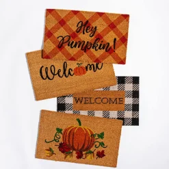 KSP Casual 'Hey Pumpkin' Coir Doormat (Orange)