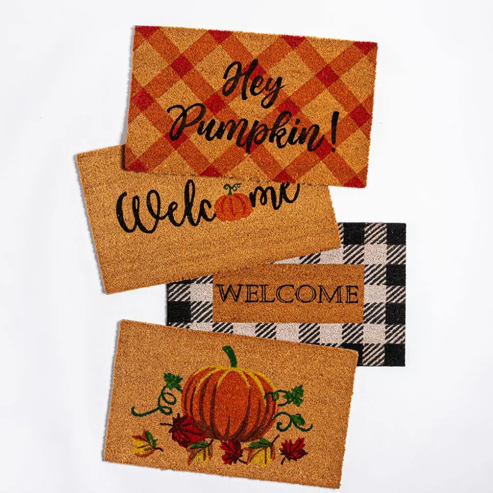 KSP Casual 'Hey Pumpkin' Coir Doormat (Orange)
