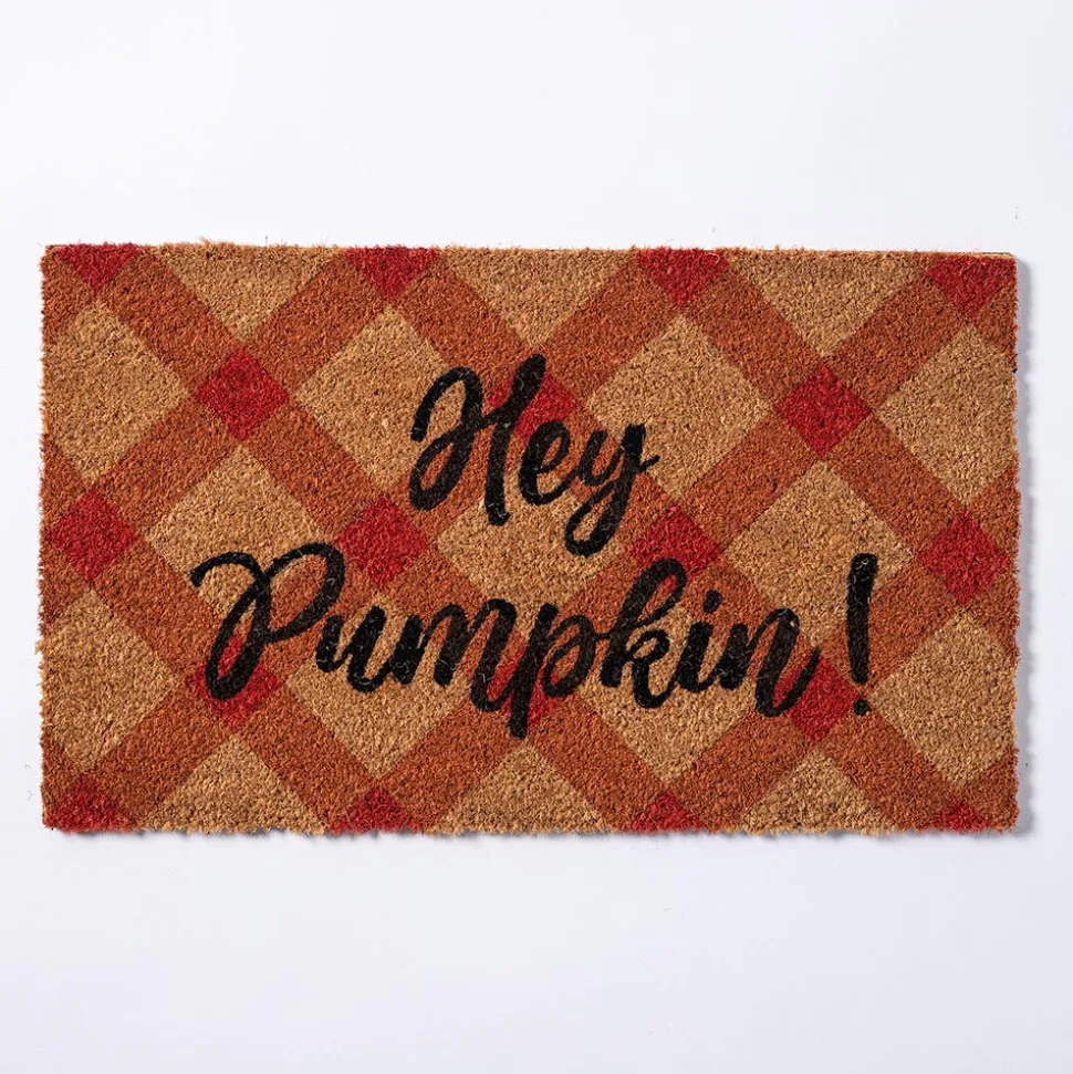 KSP Casual 'Hey Pumpkin' Coir Doormat (Orange)