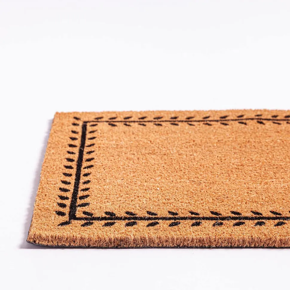 KSP Casual 'Leaf Border' Coir Doormat