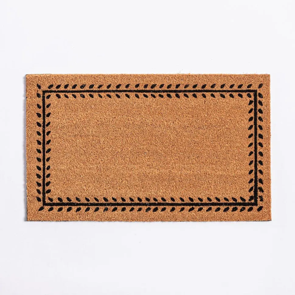 KSP Casual 'Leaf Border' Coir Doormat