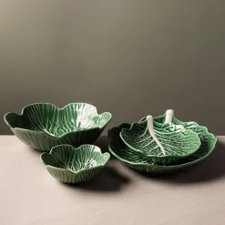 KSP Cavora Leaf Serving Bowl (Green/White)