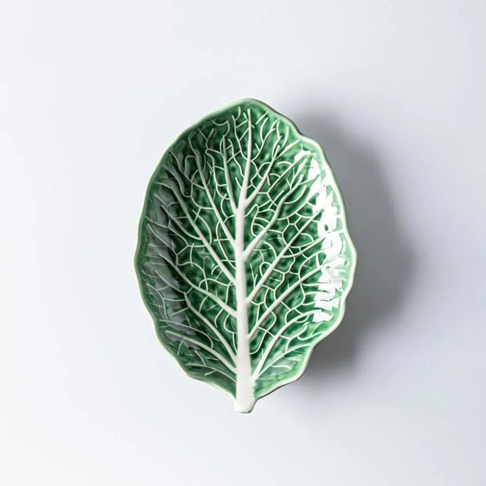 KSP Cavora Leaf Serving Plate 11" (Green/White)