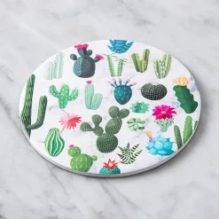 KSP Ceramica 'Cactus' Printed Ceramic Trivet 20cm