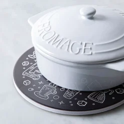 KSP Ceramica 'Coffee' Ceramic Trivet 20cm (White/Black)