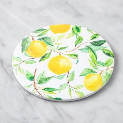 KSP Ceramica 'Lemon Tree' Printed Ceramic Trivet 20cm