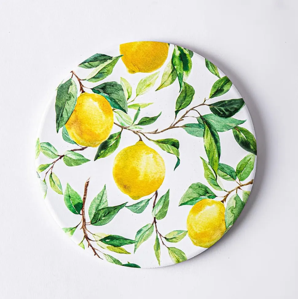 KSP Ceramica 'Lemon Tree' Printed Ceramic Trivet 20cm