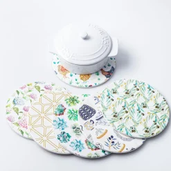 KSP Ceramica 'Maison Bleu' Printed Ceramic Trivet