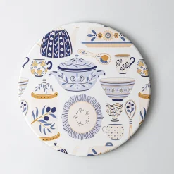 KSP Ceramica 'Maison Bleu' Printed Ceramic Trivet