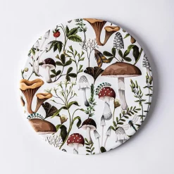 KSP Ceramica 'Mushrooms' Printed Ceramic Trivet 20cm
