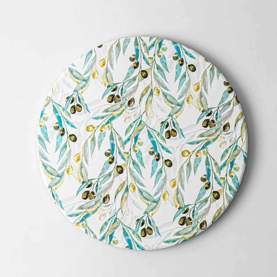 KSP Ceramica 'Olives' Printed Ceramic Trivet