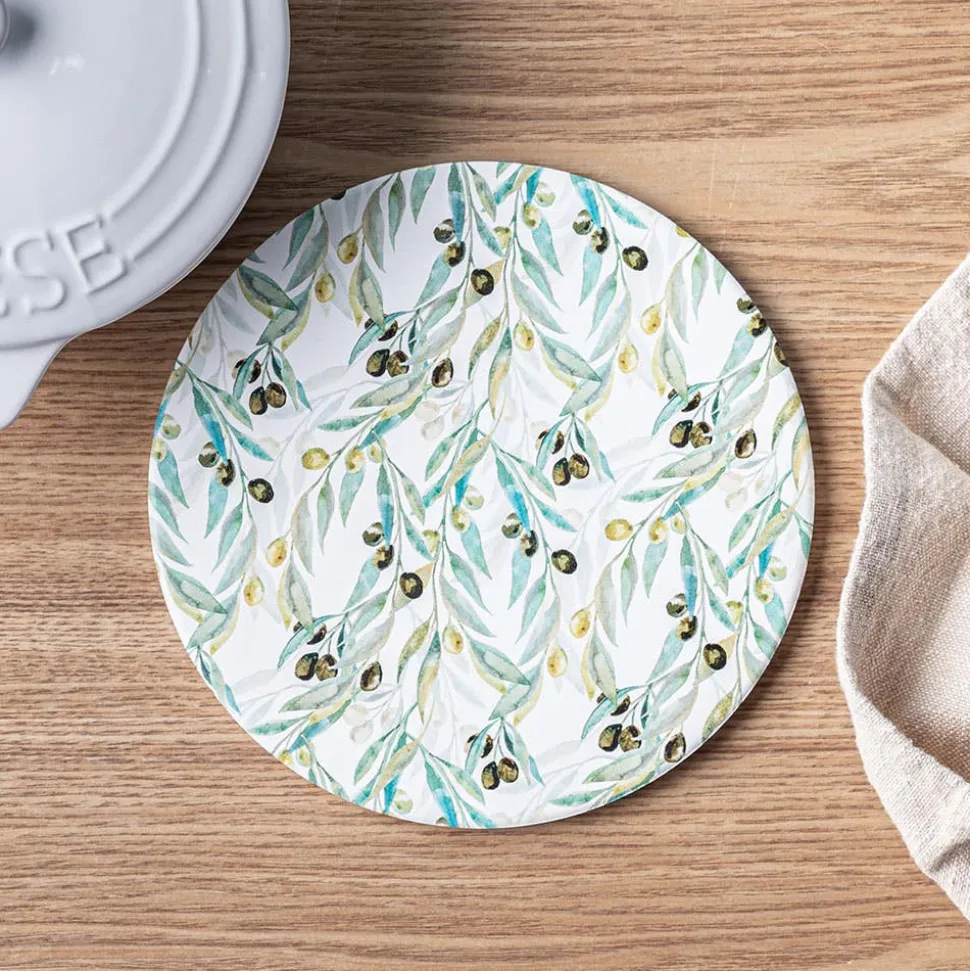 KSP Ceramica 'Olives' Printed Ceramic Trivet
