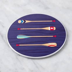 KSP Ceramica 'Paddles' Printed Ceramic Trivet 20cm