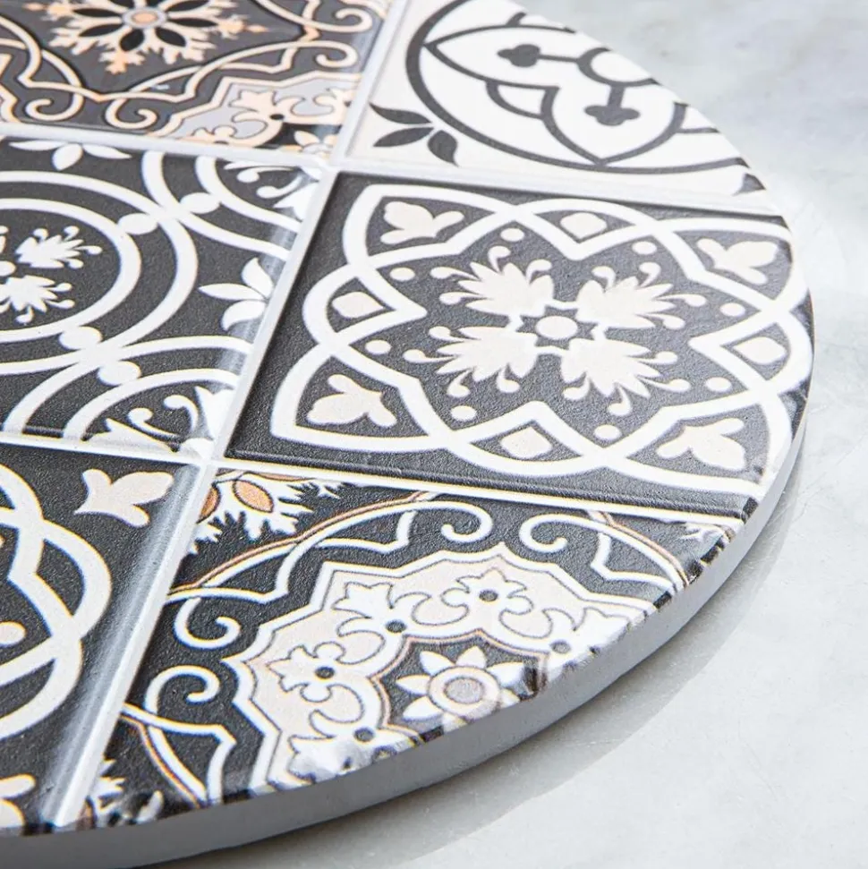 KSP Ceramica 'Spanish Tile' Ceramic Trivet (Grey)