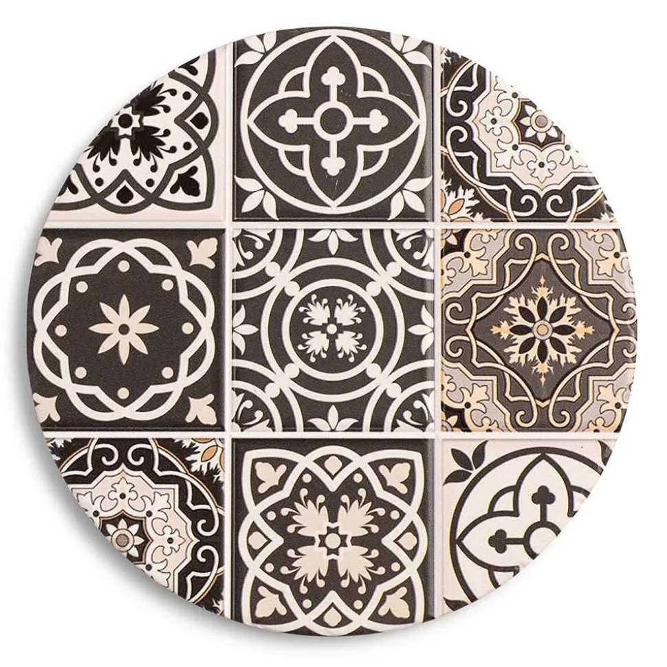 KSP Ceramica 'Spanish Tile' Ceramic Trivet (Grey)