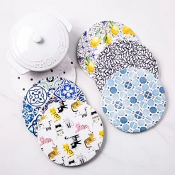 KSP Ceramica 'Spanish Tile' Ceramic Trivet 20cm (Blue)