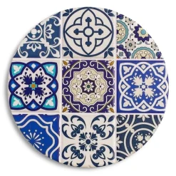 KSP Ceramica 'Spanish Tile' Ceramic Trivet 20cm (Blue)
