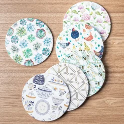 KSP Ceramica 'Succulents' Printed Ceramic Trivet