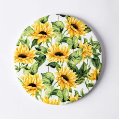 KSP Ceramica 'Sunflowers' Printed Ceramic Trivet 20cm