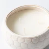 KSP Ceramic 'Honey Comb' Citronella Candle 13 cm dia. x 6 cm