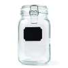 KSP Chalkboard Locking Canister - Set of 4 (Clear)