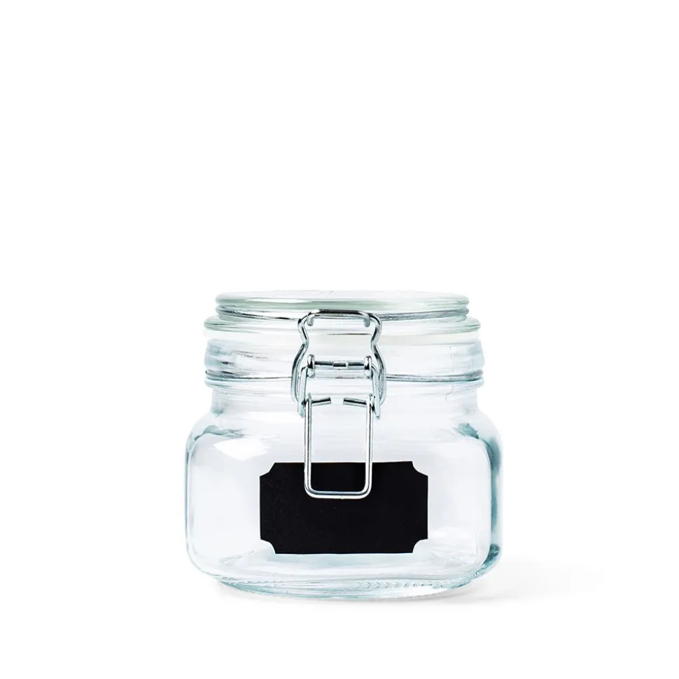 KSP Chalkboard Locking Canister - Set of 4 (Clear)