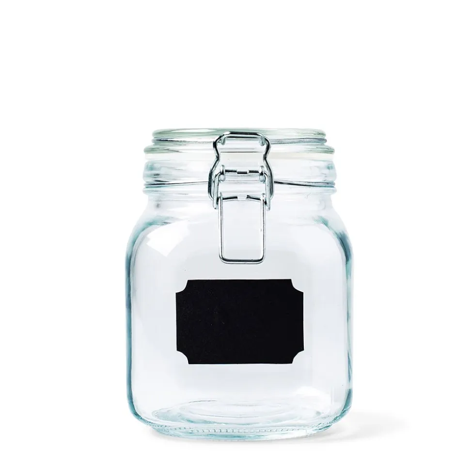 KSP Chalkboard Locking Canister - Set of 4 (Clear)