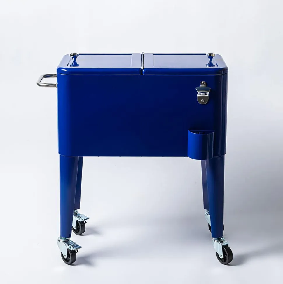 KSP Chiller Cooler Chest On Wheels 60 Qt. (Blue)