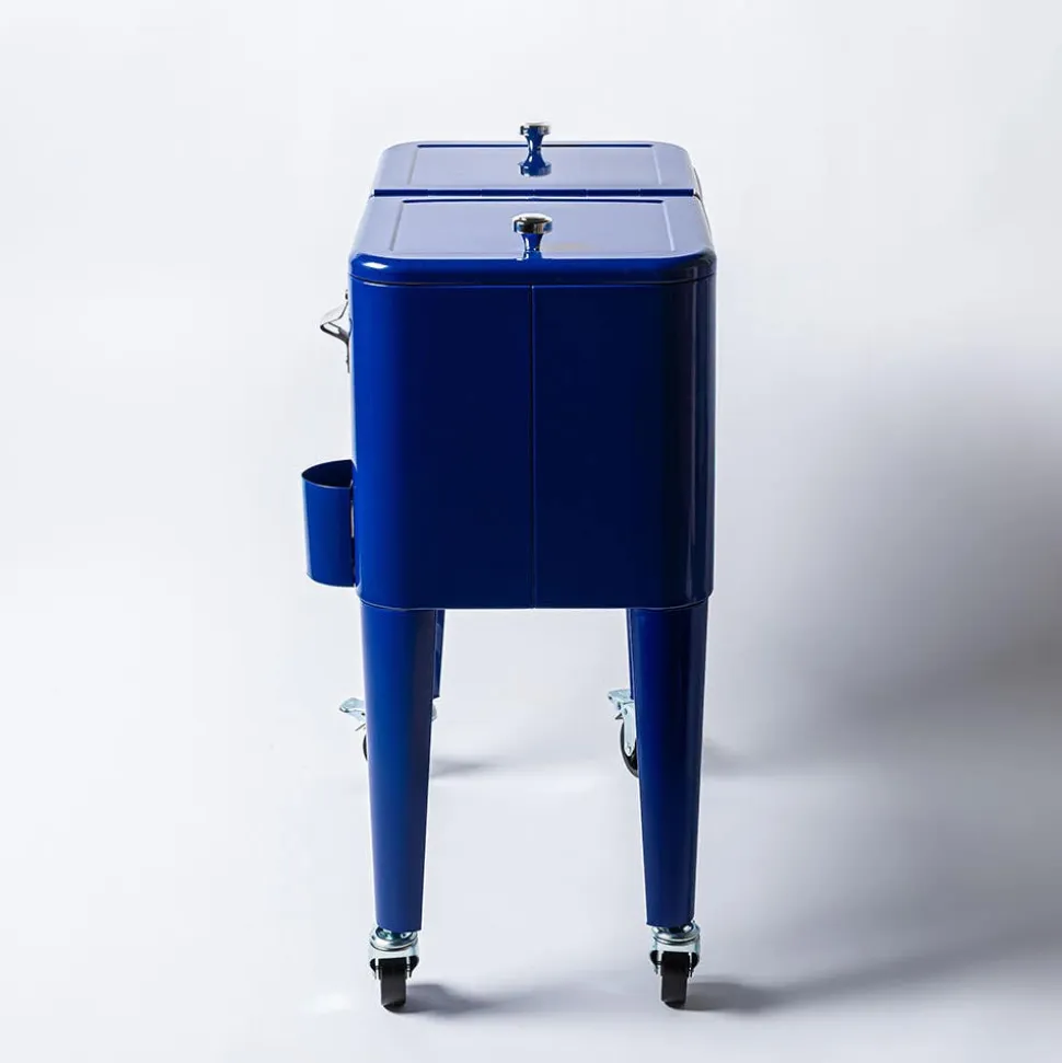 KSP Chiller Cooler Chest On Wheels 60 Qt. (Blue)