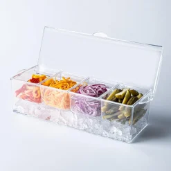 KSP Chill It Condiment Tray 16” x 6.25” x 4.75