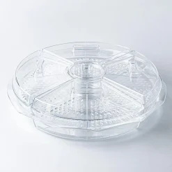 KSP Chill It 8-Section Tray - 16.5” x 16.5” x 4.5” (Clear)