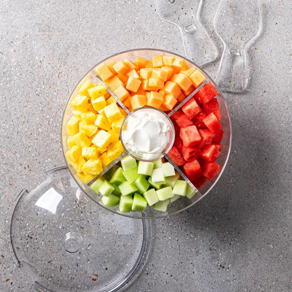 KSP Chill It Serving Bowl with Servers - Set of 6 (Clear)