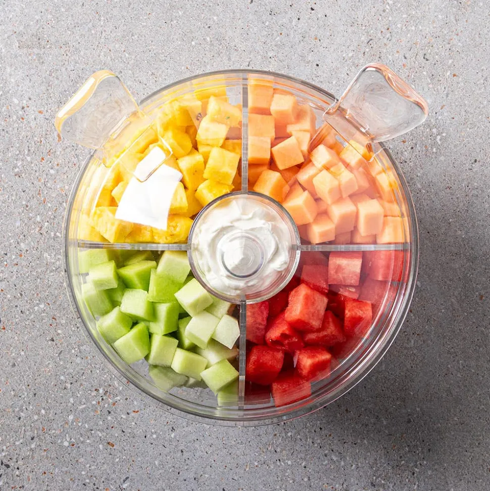 KSP Chill It Serving Bowl with Servers - Set of 6 (Clear)