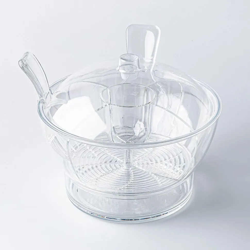 KSP Chill It Serving Bowl with Servers - Set of 6 (Clear)
