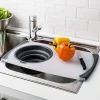 KSP Chop 'N Wash Poly Cutting Board with Colander (Grey)