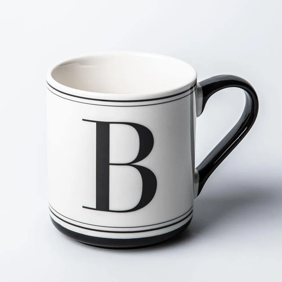 KSP Classic 'B' Monogram Mug (Black/White)