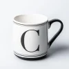 KSP Classic 'C' Monogram Mug (Black/White)