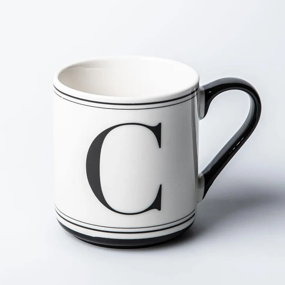 KSP Classic 'C' Monogram Mug (Black/White)