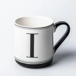 KSP Classic 'I' Monogram Mug (Black/White)