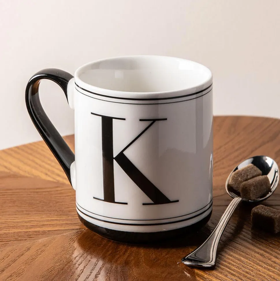 KSP Classic 'K' Monogram Mug (Black/White)
