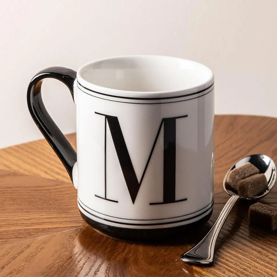 KSP Classic 'M' Monogram Mug (Black/White)