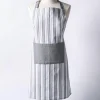 KSP Classic Stripe 100% Cotton Apron (Light Grey)