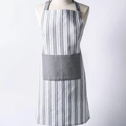 KSP Classic Stripe 100% Cotton Apron (Light Grey)