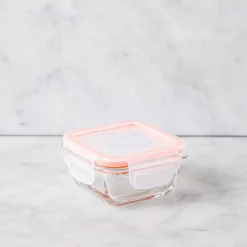 KSP Clip It Glass 150ml Storage Container (Orange)